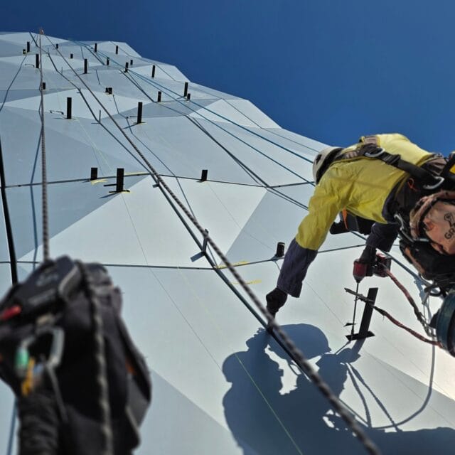 Our recent signage installations at the newly completed Children's Hospital at Westmead. 
We installed new spigots to catch the sky sign as the original spigots were defective and insufficient to support the loads.
All lifting, access and electrical works completed by our own technicians.